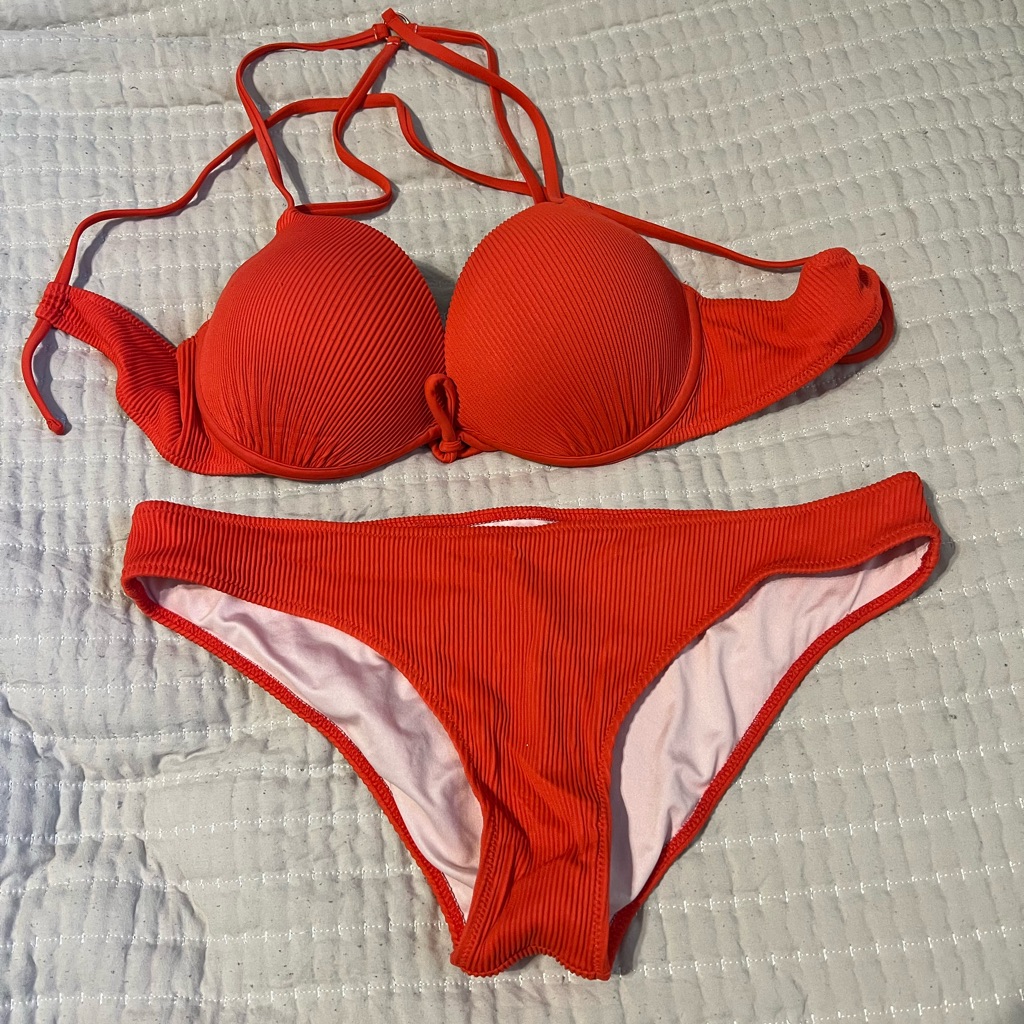 Deep Orange Bikini